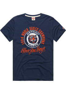 Homage Detroit Tigers Navy Blue 1984 Bless You Boys Short Sleeve Fashion T Shirt