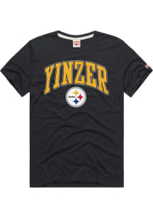 Homage Pittsburgh Steelers Black Yinzer Short Sleeve Fashion T Shirt