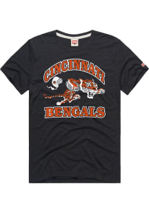 Homage Cincinnati Bengals Black Retro Heart And Soul Short Sleeve Fashion T Shirt