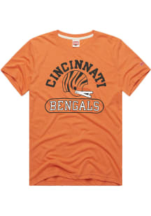 Homage Cincinnati Bengals Orange Arch Over Pill Short Sleeve Fashion T Shirt