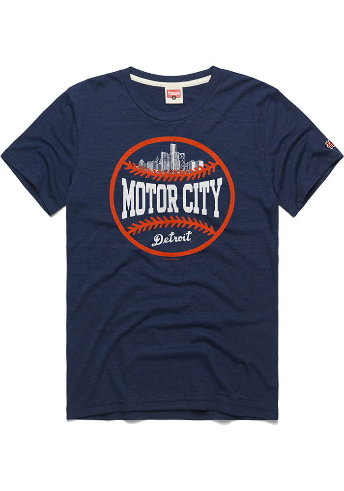 Homage Tigers Motor City Skyline Short Sleeve Fashion T Shirt