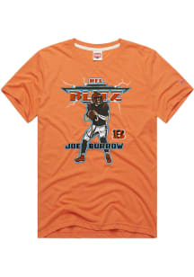 Joe Burrow Cincinnati Bengals Orange Burrow Blitz Short Sleeve Fashion Player T Shirt