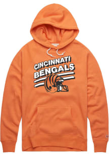 Homage Cincinnati Bengals Mens Orange Slant With Helmet Fashion Hood