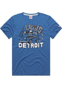 Homage Detroit Lions Blue Grateful Dead Short Sleeve Fashion T Shirt