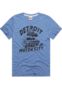Homage Detroit Lions Blue Motor City Short Sleeve Fashion T Shirt