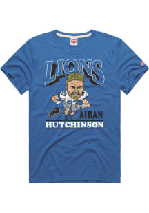Aidan Hutchinson Detroit Lions Blue Hutchinson Short Sleeve Fashion Player T Shirt