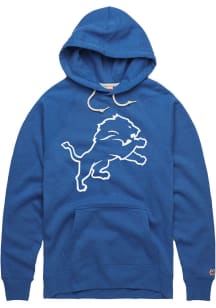 Homage Detroit Lions Mens Blue Primary Logo Fashion Hood