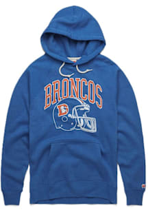 Homage Denver Broncos Mens Blue Helmet Retro Fashion Hood