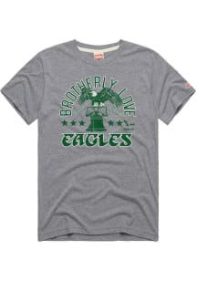 Homage Philadelphia Eagles Grey Brotherly Love Short Sleeve Fashion T Shirt