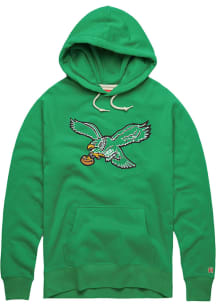Homage Philadelphia Eagles Mens Kelly Green Retro Primary Logo Fashion Hood
