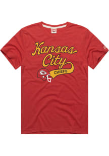 Homage Kansas City Chiefs Red Tailswoop Short Sleeve Fashion T Shirt