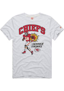 Derrick Thomas Kansas City Chiefs Grey Thomas Burst Short Sleeve Fashion Player T Shirt