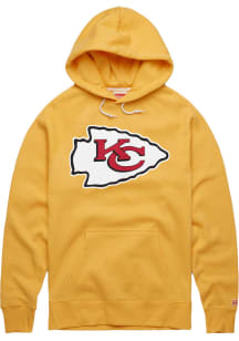 Homage Kansas City Chiefs Mens Gold Primary Logo Fashion Hood