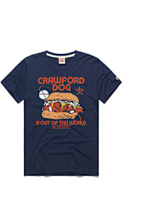 Homage Houston Astros Navy Blue Flavortown Short Sleeve Fashion T Shirt