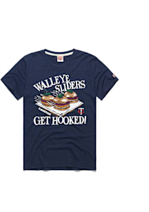 Homage Minnesota Twins Navy Blue Flavortown Short Sleeve Fashion T Shirt