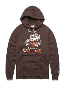 Homage Cleveland Browns Mens Brown 59 Logo Fashion Hood