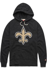 Homage New Orleans Saints Mens Black 17 Logo Fashion Hood