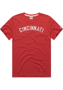 Homage Cincinnati Reds Red Arch Name Short Sleeve Fashion T Shirt