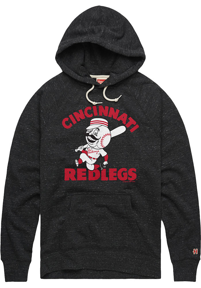 Homage Cincinnati Reds Mens Charcoal Arch Name Redlegs Fashion Hood