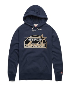 Homage Houston Astros Mens Navy Blue Retro Fashion Hood