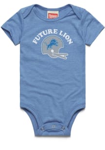 Homage Detroit Lions Baby Blue Future Player Short Sleeve One Piece