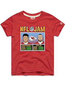 Homage Kansas City Chiefs Youth Red NFL Jam Player Tee