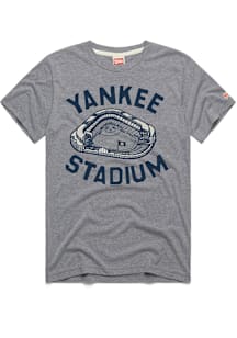 Homage New York Yankees Grey Stadium Short Sleeve Fashion T Shirt