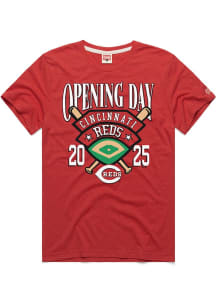 Homage Cincinnati Reds Red Opening Day Short Sleeve T Shirt