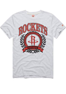 Homage Houston Rockets Ash Crest Short Sleeve Fashion T Shirt
