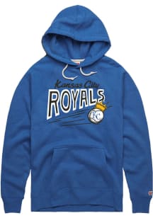 Homage Kansas City Royals Mens Blue Royals Ball With Crown Fashion Hood