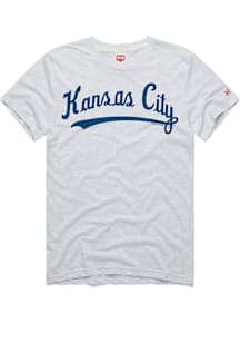 Homage Kansas City Royals White Kansas City Script Short Sleeve Fashion T Shirt