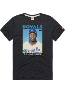 Bo Jackson Kansas City Royals Black Player Picture Short Sleeve Fashion Player T Shirt