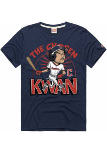 Steven Kwan Cleveland Guardians Navy Blue Chosen Kwan Short Sleeve Fashion Player T Shirt