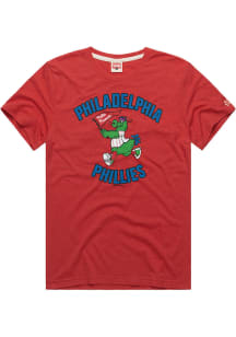 Homage Philadelphia Phillies Red Arch Name Fanatic Short Sleeve Fashion T Shirt