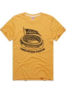 Homage Pittsburgh Pirates Gold Three Rivers Stadium Short Sleeve Fashion T Shirt