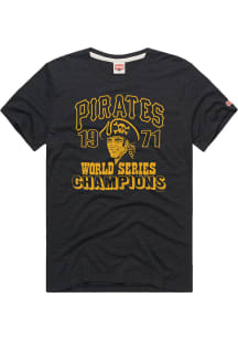 Homage Pittsburgh Pirates Black World Series 1971 Short Sleeve Fashion T Shirt