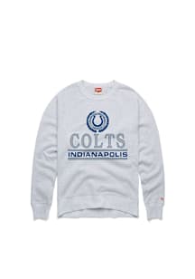 Homage Indianapolis Colts Mens Ash Crest Long Sleeve Fashion Sweatshirt