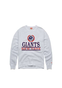 Homage New York Giants Mens Ash Crest Long Sleeve Fashion Sweatshirt