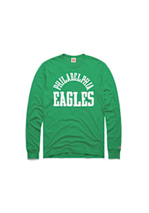 Homage Philadelphia Eagles Kelly Green Classic Long Sleeve Fashion T Shirt