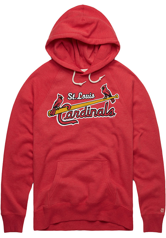 St. Louis Cardinals Homage Busch Stadium Tri-Blend T-Shirt - Navy