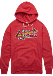 Homage St Louis Cardinals Mens Red Coop Logo Fashion Hood