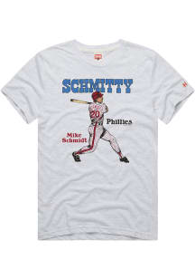 Mike Schmidt Philadelphia Phillies Grey Schmitty Short Sleeve Fashion Player T Shirt