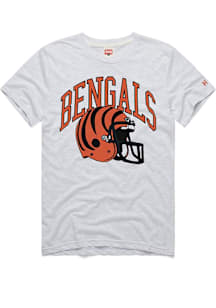 Homage Cincinnati Bengals Ash Helmet Short Sleeve Fashion T Shirt