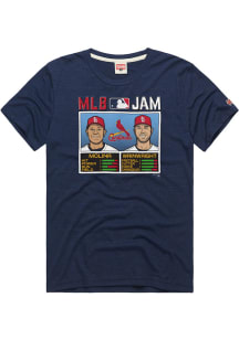 Yadier Molina St Louis Cardinals Navy Blue MLB Jam Short Sleeve Fashion Player T Shirt