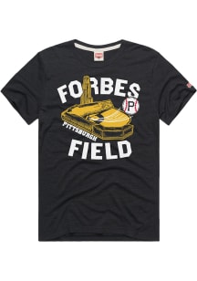 Homage Pittsburgh Pirates Charcoal Forbes Field Short Sleeve Fashion T Shirt