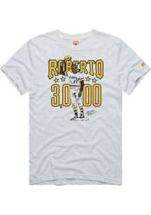 Roberto Clemente Pittsburgh Pirates Grey Clemente 3000 Short Sleeve Fashion Player T Shirt