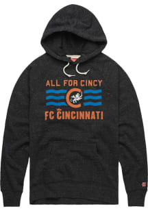 Homage FC Cincinnati Mens Black All For Cincy Fashion Hood