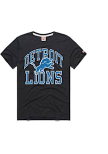 Homage Detroit Lions Black Arch Short Sleeve Fashion T Shirt