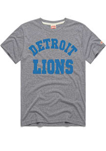 Homage Detroit Lions Grey Classic Short Sleeve Fashion T Shirt