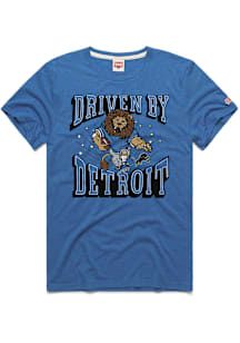 Homage Detroit Lions Blue Driven By Detroit Short Sleeve Fashion T Shirt